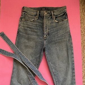 A&F Ultra High Rise Skinny Ankle Jeans